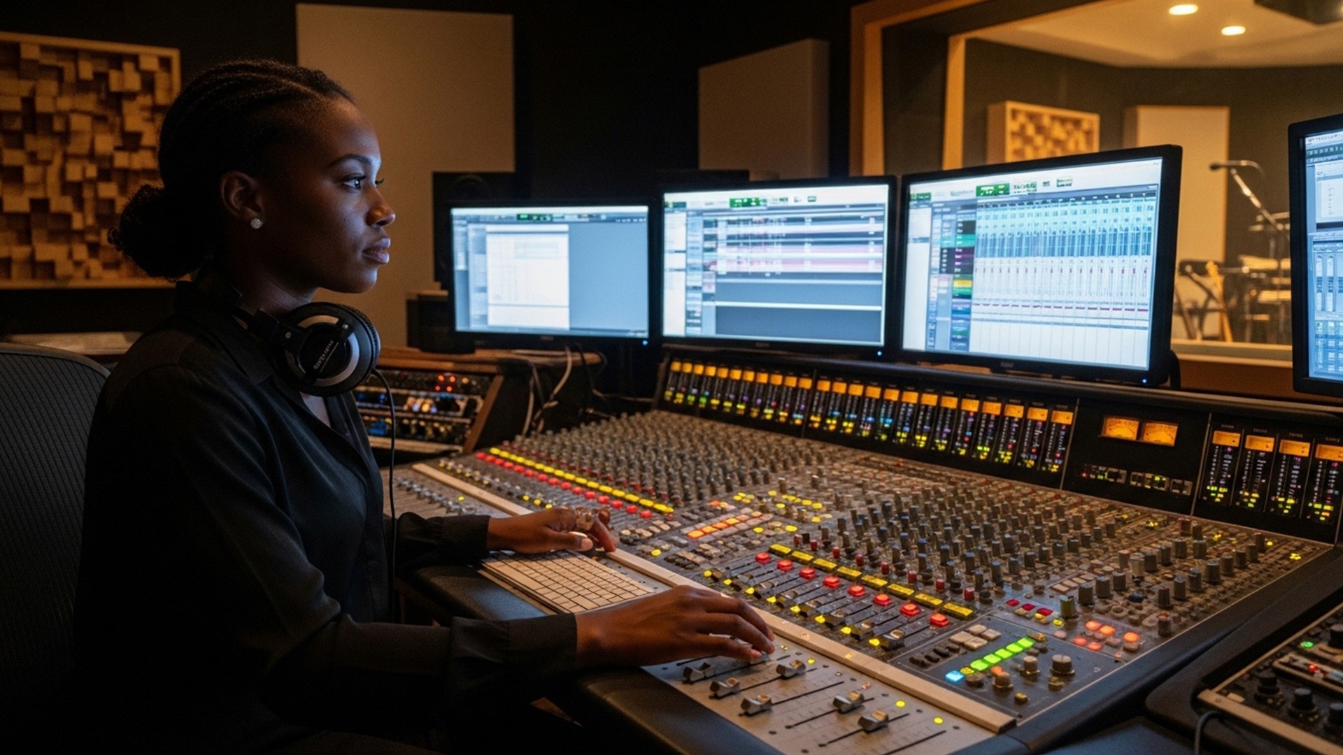 Control room — tracking vibe